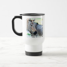 Mutiger Zebra-Plastikreise-Becher Tee Tasse