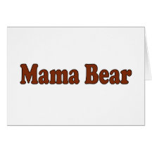 Mutter Bear Grußkarte