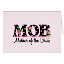 Mutter der Tulpe-Beschriftung der Braut-(MOD) Grußkarte