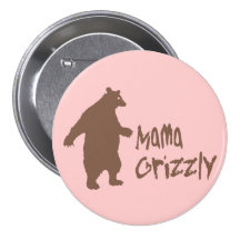 Mutter Grizzly Anstecknadel
