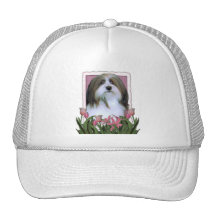 Mutter-Tag - rosa Tulpen - Havanese Retrokultmützen