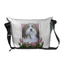 Mutter-Tag - rosa Tulpen - Havanese Kurier Taschen