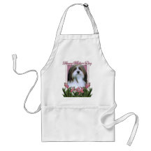Mutter-Tag - rosa Tulpen - Havanese Schürze