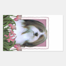 Mutter-Tag - rosa Tulpen - Havanese Sticker