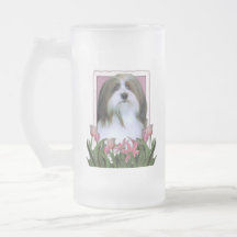 Mutter-Tag - rosa Tulpen - Havanese Tee Tasse