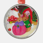 Mutter- und Papahäschenverzierung Weihnachtsbaum Ornament