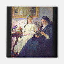 Mutter und Schwester des Künstlers durch Berthe Mo Kühlschrankmagnet