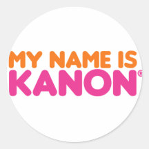 MY NAME IS KANON 丸形シール・ステッカー