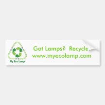 MyEcoLamp-W, Lampen erhalten?  Recycle.www.myecola Auto Aufkleber