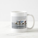 Mykonos, Griechenland-Ufergegend-Gebäude Kaffeetasse