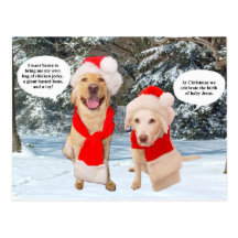 Myrtie u. Moses auf Weihnachten Postkarte
