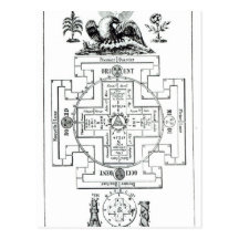 Mystisches Diagramm von Solomons Postkarten