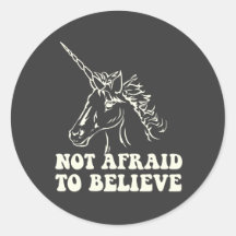 N.A.U.B nicht ängstlich, Einhorn zu glauben Stickers