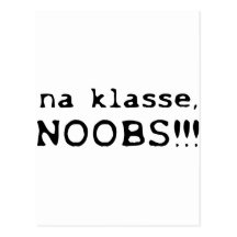 Na klasse noobs Ikone Postkarten