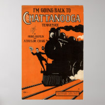 Nach Chattanooga zurück gehen Posterdruck