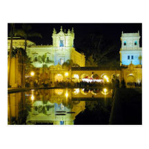 Nacht staut Wasser-Balboa-Park Postkarten