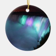 Nachtlila Aqua-Verzierungen Niagara Falls Kanada Weihnachtsornament