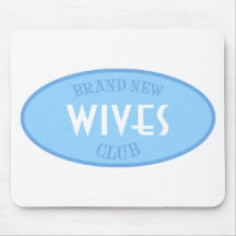 Nagelneuer Ehefrau-Verein (blau) Mousepads