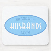Nagelneuer Ehemann-Verein (blau) Mousepads