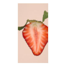 Nahrung - Frucht - Scheibe der Erdbeere Individuelle Photo Karte