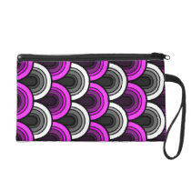Nahtloses Retro Muster des Wristlet bagettes beutel