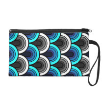 Nahtloses Retro Muster des Wristlet bagettes beutel