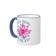 Nam Myoho Renge Kyo mit Lotos-Blumen-Entwurf Tee Tasse