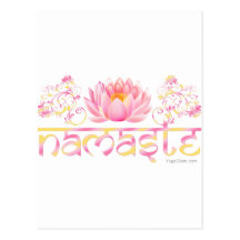 Namaste Lotos neu Postkarte