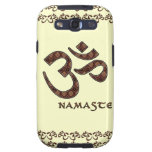 Namaste mit OM-Symbol Brown und Creme