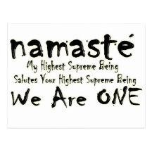 NAMASTE SIND WIR EINS POSTKARTE