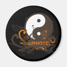 Namaste Yin Yang Kühlschrankmagnet