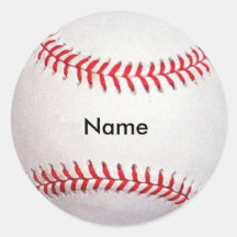 Name-Baseball-Aufkleber