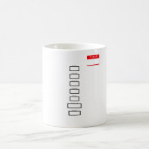 Namensschild-Kaffee-Auftrags-Schale Tee Tassen
