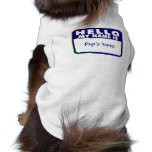 Namensschild-Schablone Haustier T-shirts