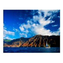 Napali Küste von Kauai-Postkarte