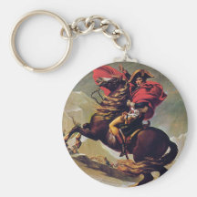Napoleon, der den Bernhardiner kreuzt Schlüsselbänder