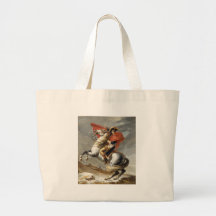 Napoleon, der die Alpen - Jacques-Louis David über Einkaufstasche