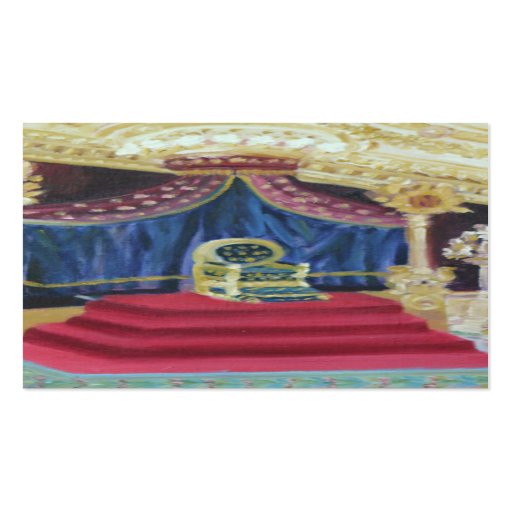 Napoleons Thron-Fontainebleau-Visitenkarte