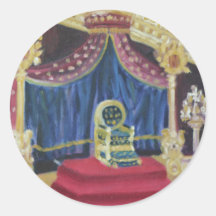 NAPOLEONS THRON-RAUM: FONTAINEBLEAU RUNDE STICKER