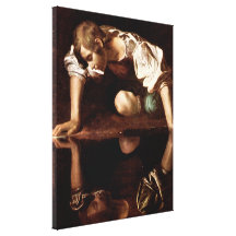 Narzisse, Caravaggio Leinwand Druck
