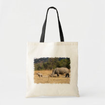 Nashorn-Familien-kleine Taschen-Tasche