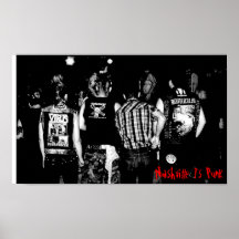 Nashville-Punkrock-Musik-Plakat