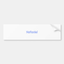 Nathaniel Auto Sticker