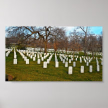 Nationale Friedhofs-Grabsteine Arlingtons Plakatdruck
