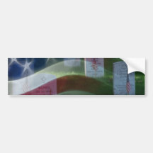 Nationaler Friedhof Arlingtons, amerikanische Flag Auto Aufkleber