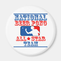 Nationales Bier Pong Team Kühlschrankmagnet