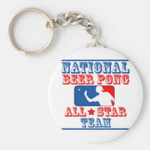 Nationales Bier Pong Team Schlüsselanhänger