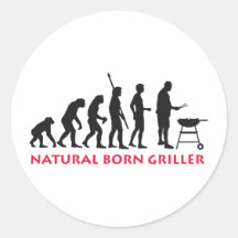 Natural Born Griller 2c Sticker
