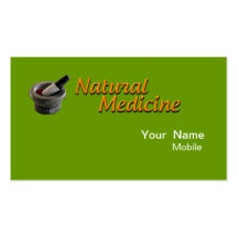 Natural Medicine Business Cards