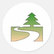 Nature Trail Round Sticker